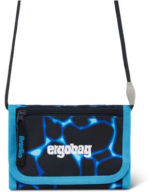 ergobag Geldbörse Brustbeutel (Portemonnaie), Schlaufe zum Umhängen - Blau