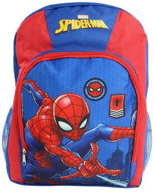 Marvel Rucksack Spiderman Jungen Schultasche Tasche Gr. 40x30x15 cm - Blau