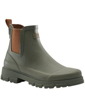 Kamik Gummistiefelette Hailee (Chelsea-Boot-Look, Wasserdicht) Khakigrün Wanderschuh - Schwarz