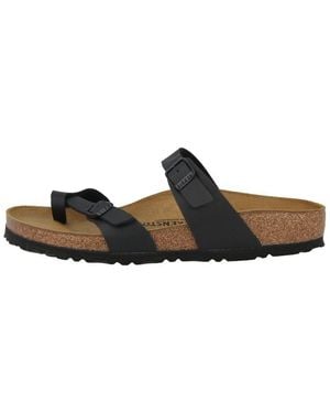 Birkenstock Mayari Birko-Flor Normal Erwachsene Pantolette Hausschuhe, Sandaletten, Mules, Pantoffeln, Slipper - Schwarz