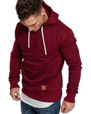 REPUBLIX Sweatshirt GRIFFIN Basic Kapuzenpullover Hoodie - Rot