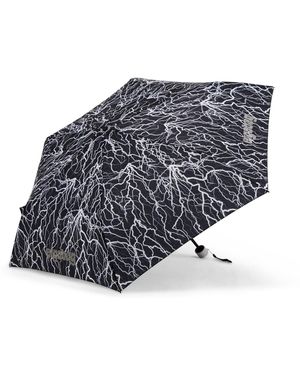 ergobag Taschenregenschirm Regenschirm, mit reflektierenden Details - Grau