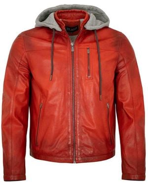 Jilani Lederjacke Cody - Rot