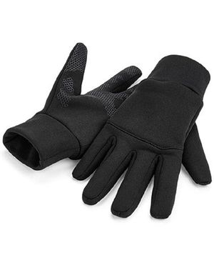 BEECHFIELD® Multisporthandschuhe Softshell Sport Handschuhe / Sporthandschuhe / Laufhandschuhe Atmungsaktiv - Schwarz