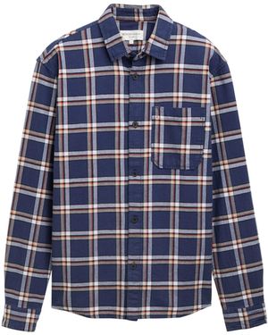 Tom Tailor Langarmhemd - Blau