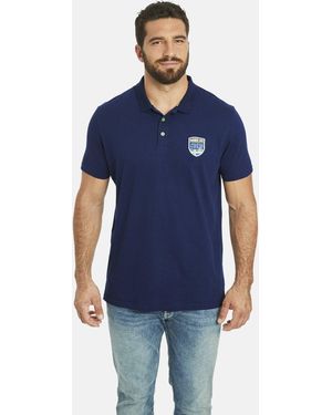 Jan Vanderstorm Poloshirt OLDRIK mit klassischem Kentkragen - Blau