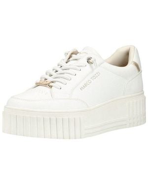 Marco Tozzi Sneaker Lederimitat Plateausneaker - Natur