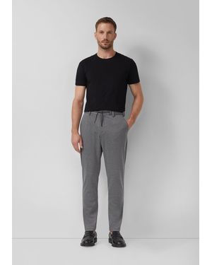 S.oliver .Oliver Chinos Hose .OJOGG s.O JOGG: Anzughose aus Stretch-Jersey - Grau