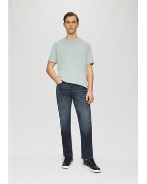 QS Stoffhose Denim Pete / Regular Fit / Mid Rise / Straight Leg - Blau