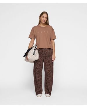 10Days 5-Pocket-Hose western pants leopard - Braun