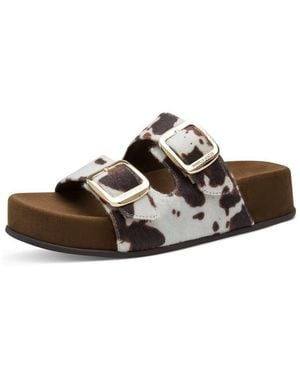 Marco Tozzi Pantolette Sommerschuh, Trendschuh, Schlüpfschuh - Schwarz