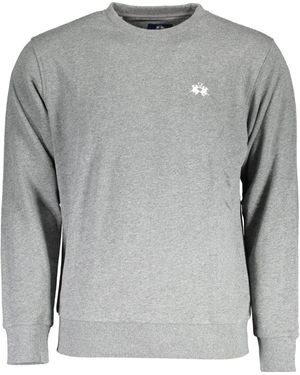 La Martina Graues -Sweatshirt: Stilvoll & Sportlich mit