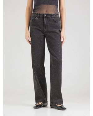 Jdy Loose-fit-Jeans STINE (1-tlg) Ziersteine - Schwarz