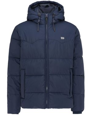 Lee Jeans ® Winterjacke Steppjacke mit Kapuze - Blau