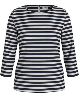 Vila 3/4-Arm-Shirt - Schwarz