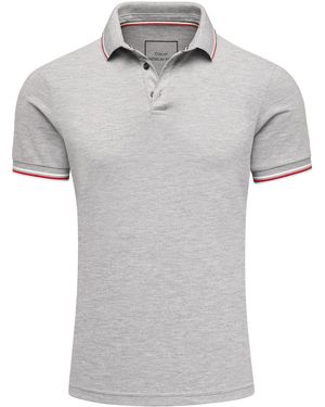 Amaci&Sons Berry Hill Poloshirt Kurzarm Polo Hemd Regular Fit - Grau