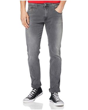 Replay Straight-Jeans uni regular (1-tlg) - Blau