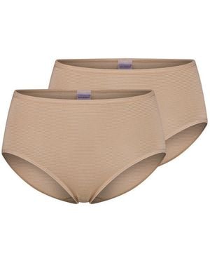 Schiesser Midislip 2Er Pack Modal Essentials (Spar-Set, 2-St) Midi Slip - Natur