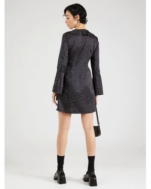 Sisley Sommerkleid (1-tlg) Volant - Schwarz
