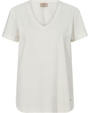 Mos Mosh T-Shirt 'Mmdala' - Weiß