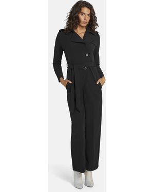 Nicowa Jumpsuit ANIROMA (1-tlg) aus hochwertigem Twill-Material - Schwarz