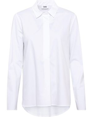 just white Hemdbluse Bluse /1 Arm - Weiß