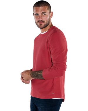 emilio adani Langarmshirt Pullover strukturiert - Rot