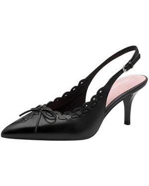 Tamaris Touch-It Aus Leder Stilettoabsatz 1-29602-46 Slingpumps Touch-It - Schwarz
