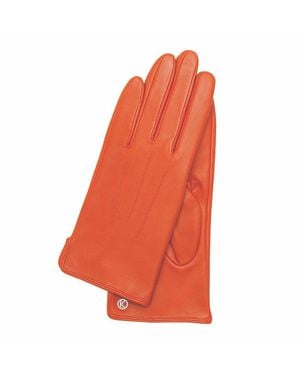 KESSLER Lederhandschuhe Style Carla (Paar, 1-St. Handschuhe) Leather Working Group Zertifiziertes Leder, Repreve Fleecefutter - Rot
