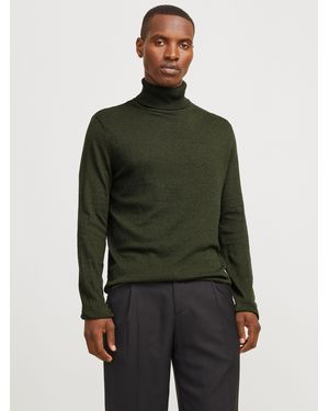 Jack & Jones Rollkragenpullover JJEEMIL KNIT ROLL NECK NOOS - Grün