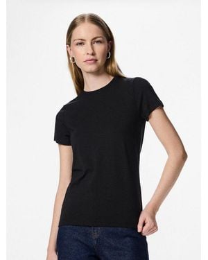 Pieces Kurzarmshirt Pcsirene Tee Jrs Noos Baumwollmischung, Slim Fit - Schwarz