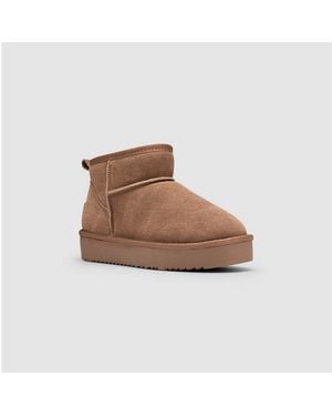 Esprit Pitera Winterboots Schlupfboots, Winterstiefelette Mit Warmfutter - Braun