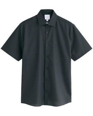 Next Kurzarmhemd N. Premium Elegantes Regular Fit Kurzarmhemd (1-Tlg) - Schwarz