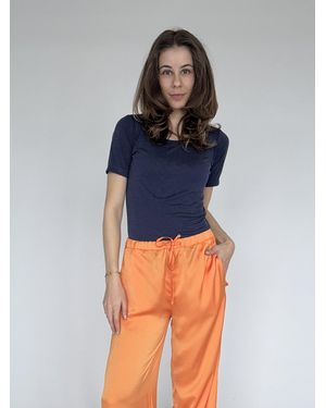 Zuckerwatte Rundhalsshirt - Blau