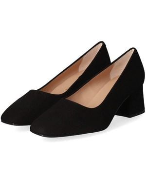 Unisa Klassische Pumps Lowe_Fs26_Ks_Black Damen Rauleder Keilpumps - Schwarz