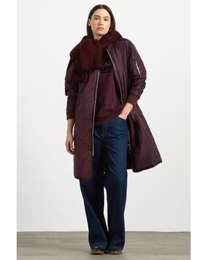 SENSES.THE LABEL Langjacke mit Two-Way-Zipper - Blau