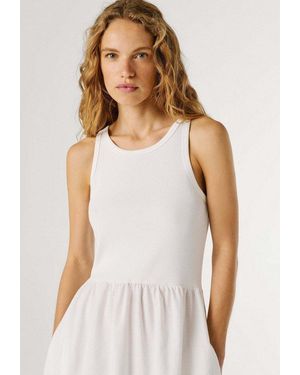 Pepe Jeans Maxikleid Kleid Naomi - Weiß