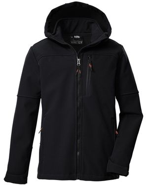 Killtec Softshelljacke Übergangsjacke mit Kapuze - Schwarz