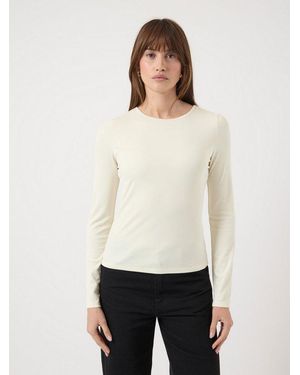 Y.A.S Langarmshirt Yaspaloma Ls Top Noos - Weiß