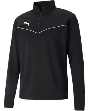 PUMA Fleecepullover Trainingstop teamRISE 1/4 Zip Top 657394 - Schwarz