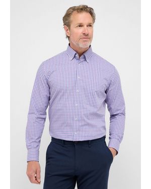 Eterna Langarmhemd MODERN FIT NON IRON (bügelfrei) - Lila