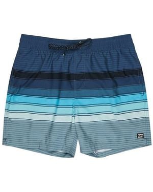 Billabong Badeshorts All Day Stripe Lb Aus Polyester, Pflegeleicht - Blau