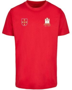 Mister Tee Mister T-Shirt Portugal Trikot Tee - Rot