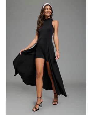 melrose Jumpsuit mit angesetztem Rock im 2in1 Look - Mehrfarbig