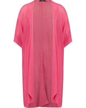 Taifun Strickpullover CAPE / PONCHO STRICK - Pink