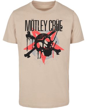 Merchcode Motley Crue - Montage Skull T-Shirt (1-tlg) - Grau