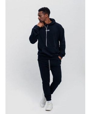 Tom Barron Jogginganzug Mit Hoodie, Und Label-Stickerei - Blau