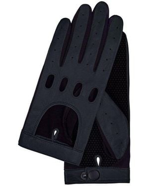 KESSLER Lederhandschuhe Style Mia Driver Grip (Paar, 1-St. Handschuhe) Leather Working Group Zertifiziertes Leder, Griffige Unterhand - Blau