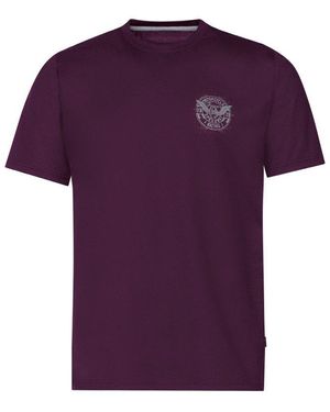 Trigema T-Shirt mit Motorrad-Printmotiven (1-tlg) - Lila