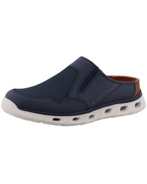 Tom Tailor Valter Clog Schlupfschuh, Sommerschuh Mit Komfortablen Stretcheinsätzen - Blau
